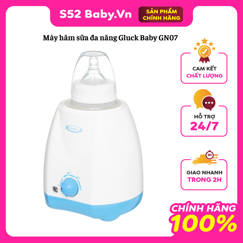 Máy hâm sữa đa năng Gluck Baby GN07, Hàng chính hãng, Bảo hành 12 tháng.