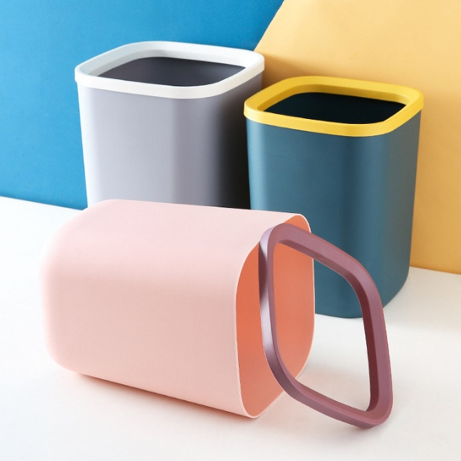 🤷‍♀️Thùng rác nhựa vuông lớn thùng rác nhà tắm nhà bếp
