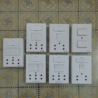 ⚡bảng điện giả âm sopoka , dòng e4, e4a, e5a, e4s, e8a, taplo nessanta 3công tắc