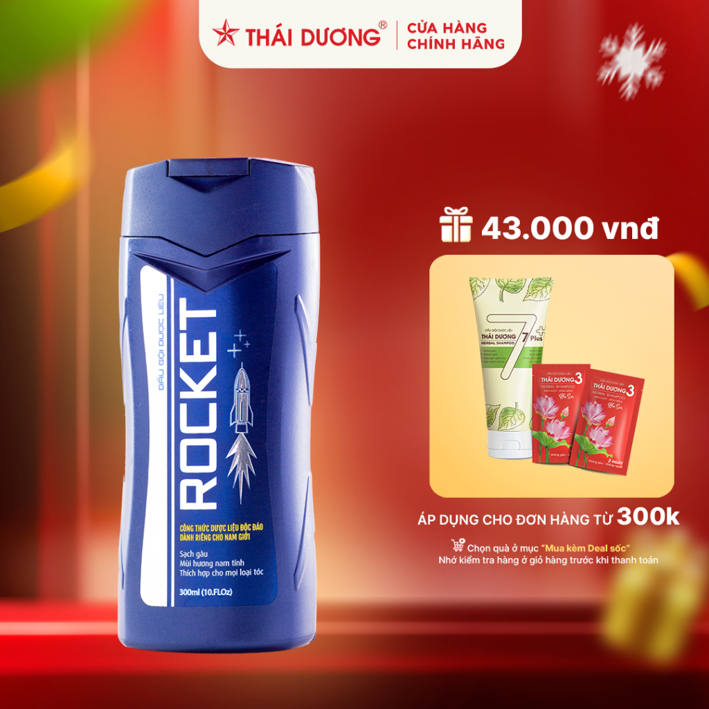 Dầu gội Rocket dành cho nam giới 300ml - Sao Thái Dương