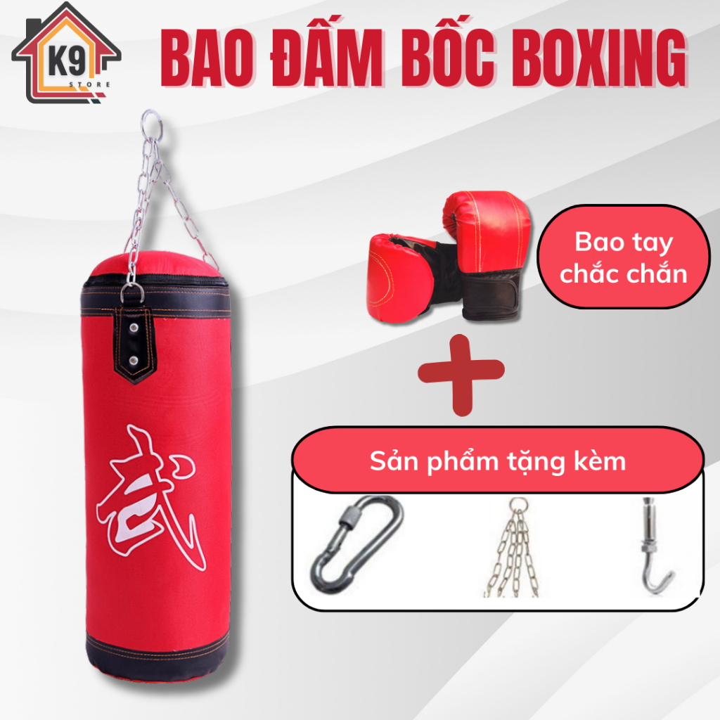 Vỏ Bao Cát Đấm Bốc Tập Võ Boxing 3 Lớp Siêu Bền Vỏ Bao Boxing Giá Rẻ Tập Võ Thuật Boxing tại nhà