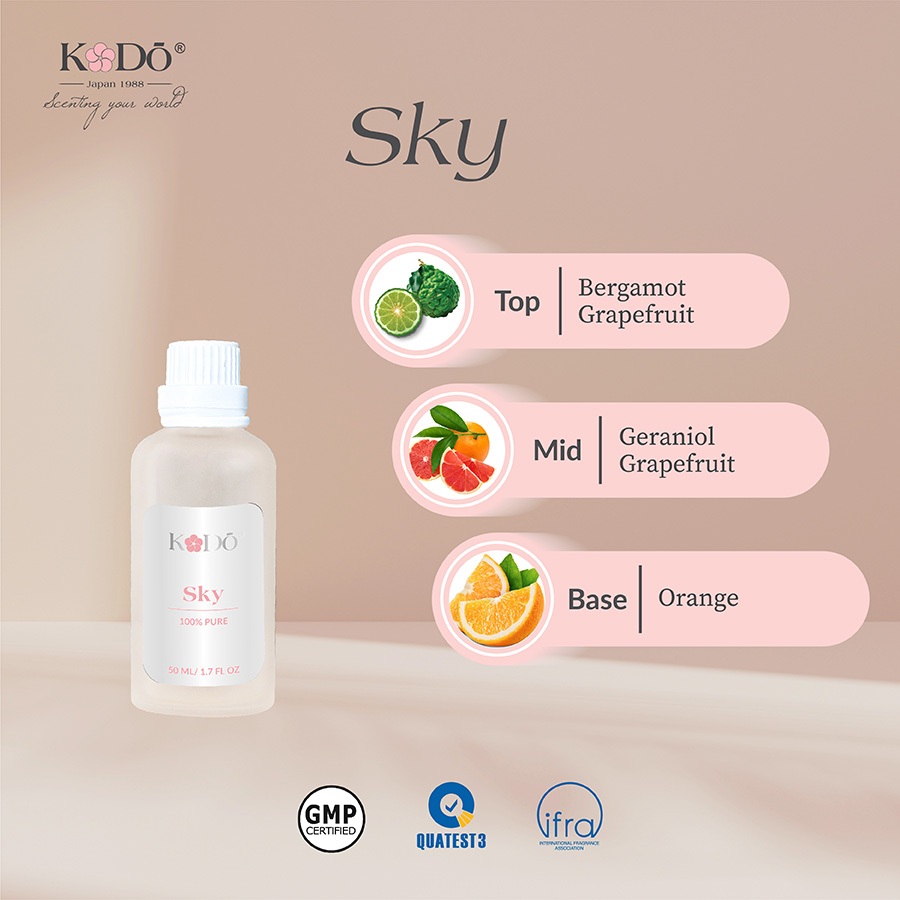 KODO - Sky - Hương trái cây cổ điền - Tinh Dầu Nước Hoa Nguyên Chất - Classic - 10/50/100ml QUATEST3 tested