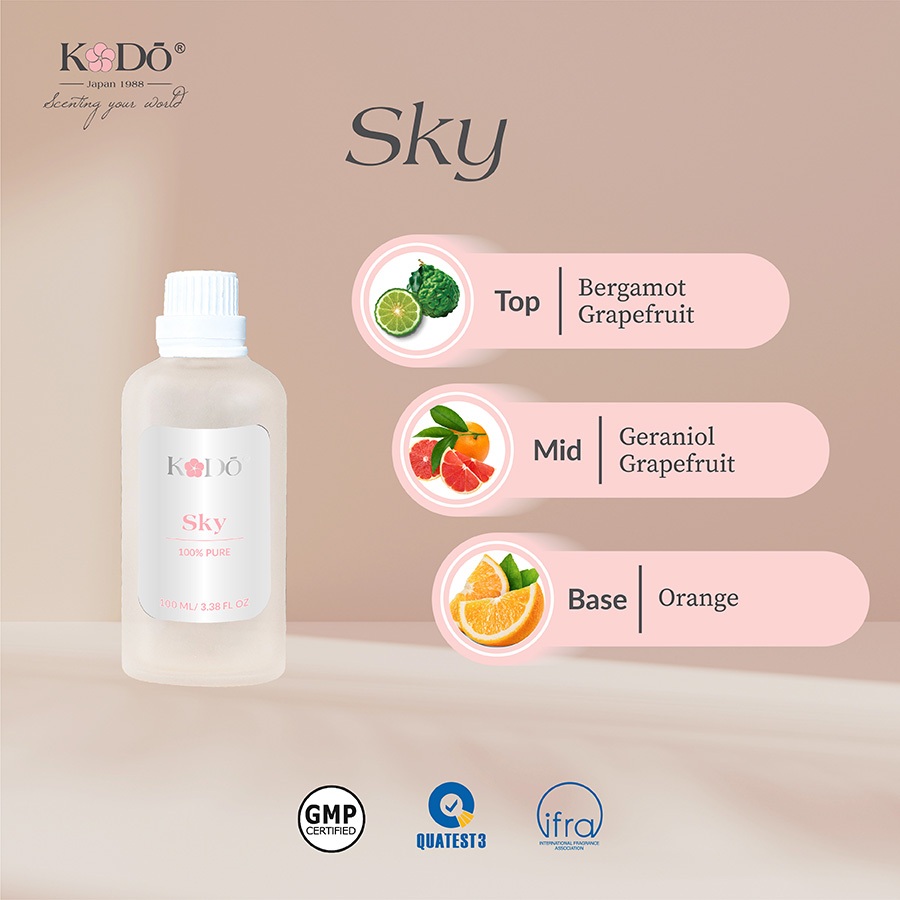 KODO - Sky - Hương trái cây cổ điền - Tinh Dầu Nước Hoa Nguyên Chất - Classic - 10/50/100ml QUATEST3 tested