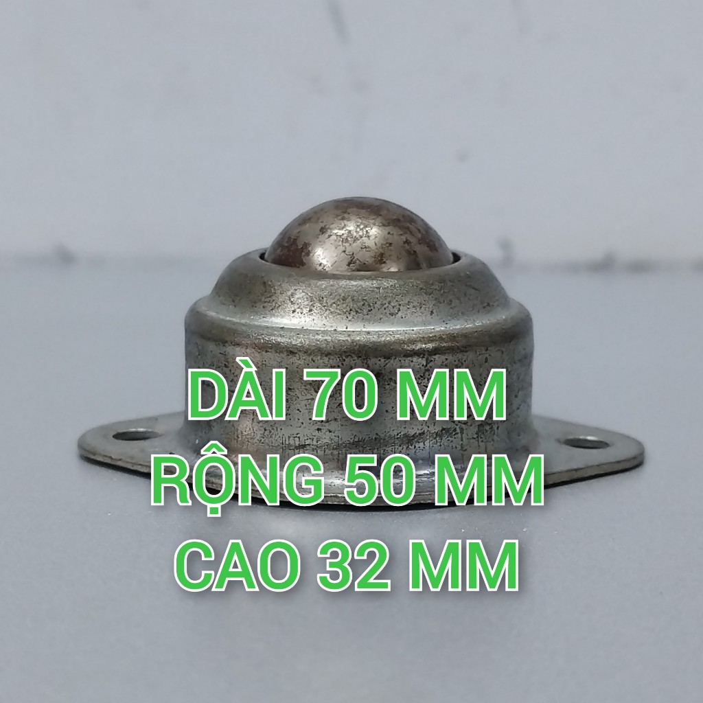 Bánh xe đa hướng, con lăn bi cầu thép hàng bãi Nhật