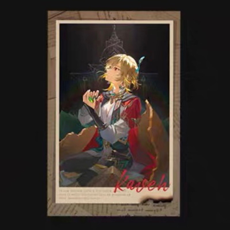Card bo góc pola Genshin Impact Kaveh Sky Realm hàng artist có bản quyền