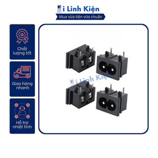 Ổ cắm nguồn ac số 8 ac-018a loại hàn mạch