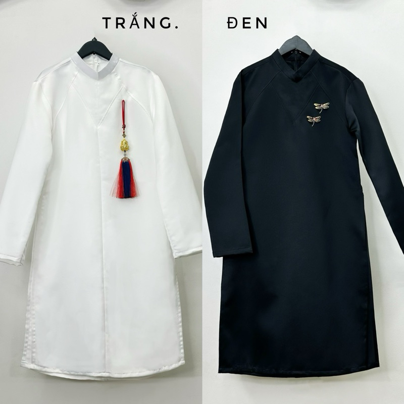 ÁO DÀI TRƠN MÀU THIẾT KẾ ĐỘC QUYỀN (Đô nhọn)