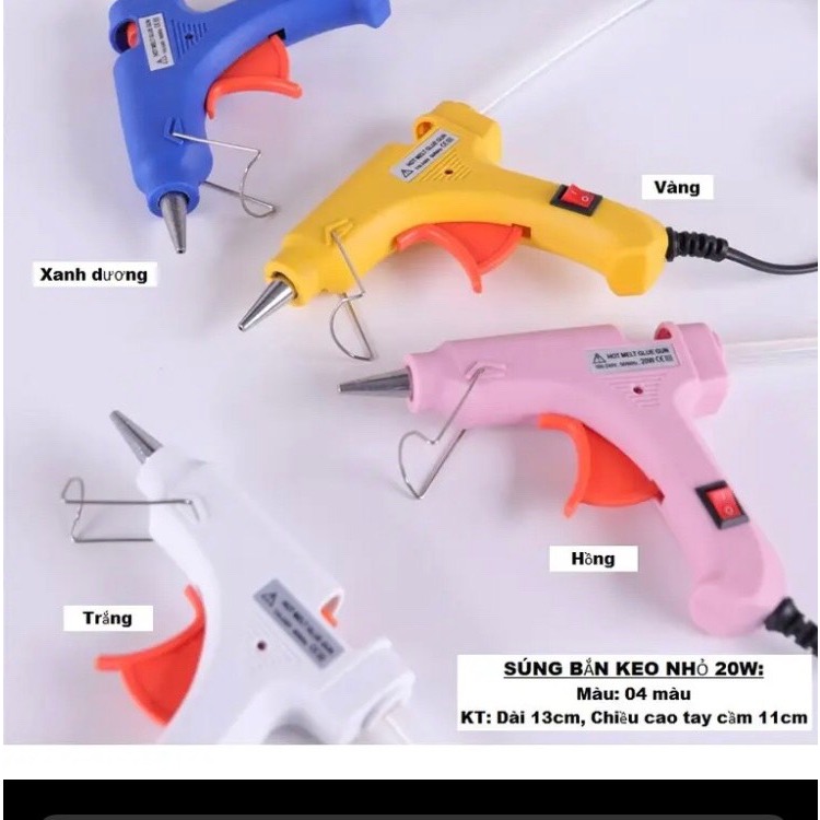 Súng Bắn Keo Nến Silicon Máy 20W - Sửa Chữa Gia Đình, Làm Đồ Hand Made