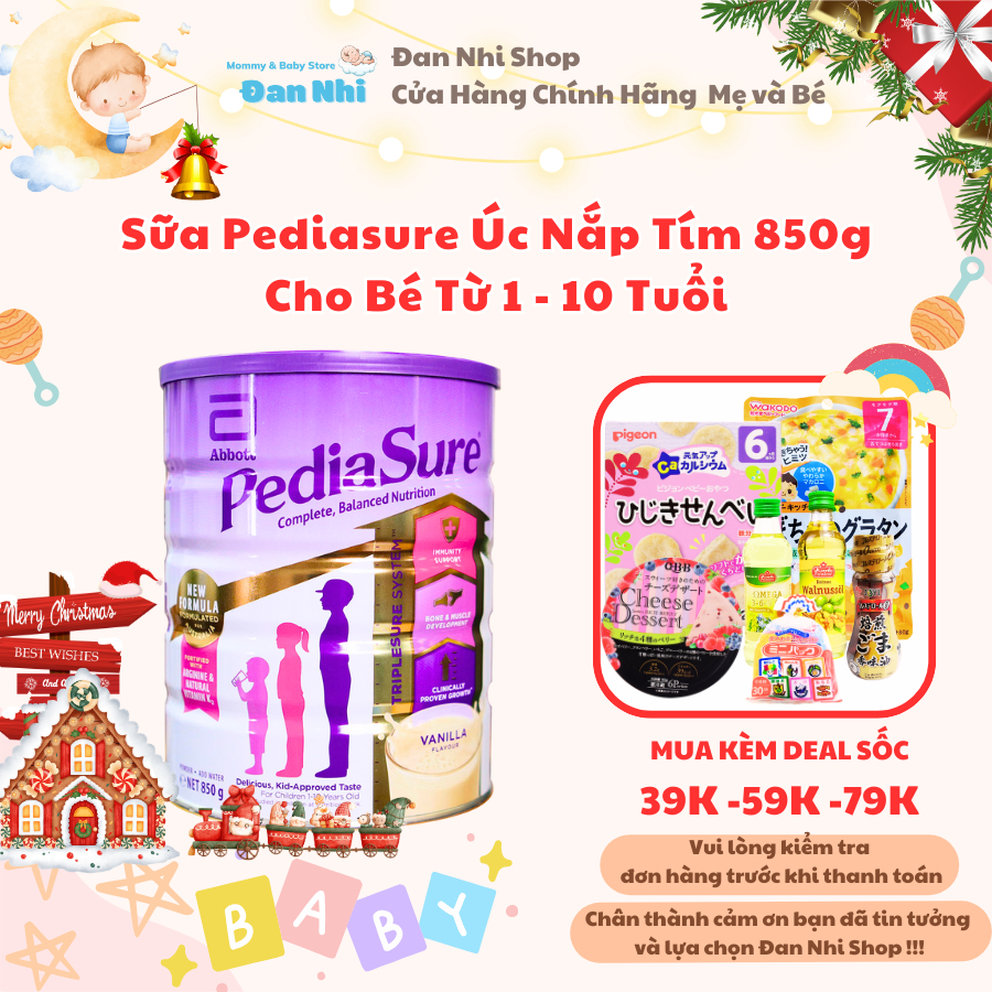 Sữa Pediasure Úc Nắp Tím 850g Cho Bé Từ 1 Tuổi