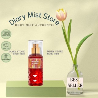 𝐃𝐢𝐚𝐫𝐲𝐦𝐢𝐬𝐭.𝐬𝐭𝐨𝐫𝐞 xịt thơm toàn thân bath & body works body mist - sensual amber 75ml minisize