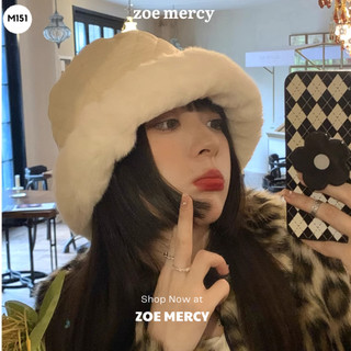 -🍊 Mũ bucket lông mịn đầu tròn phong cách Ulzzang