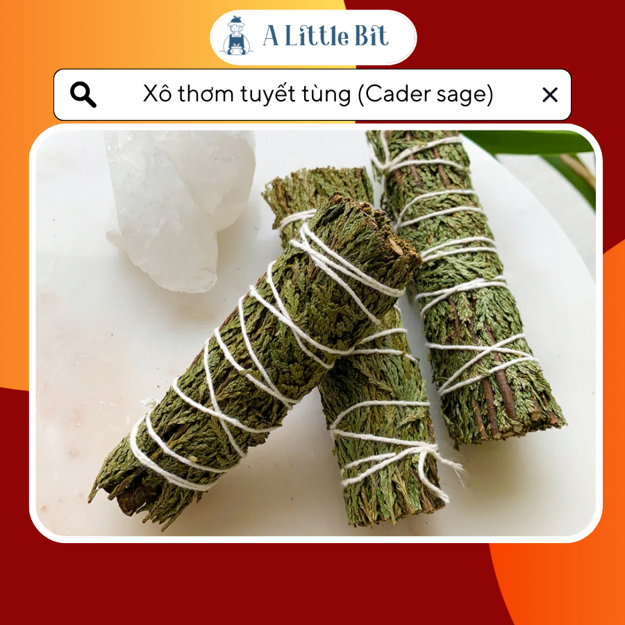 Xô thơm tuyết tùng (Cedar Sage) - Bó xô thơm Tuyết Tùng tăng cường năng lượng tích cực, nâng cao cảm xúc - A Little Bit