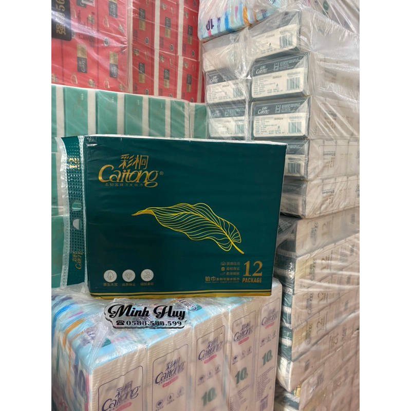 Giấy Rút CaiTong Xanh Đậm