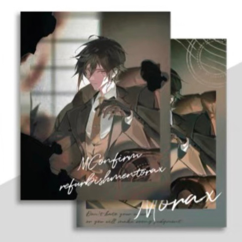 Card bo góc pola Genshin Impact Childe Zhongli Black hàng artist có bản quyền