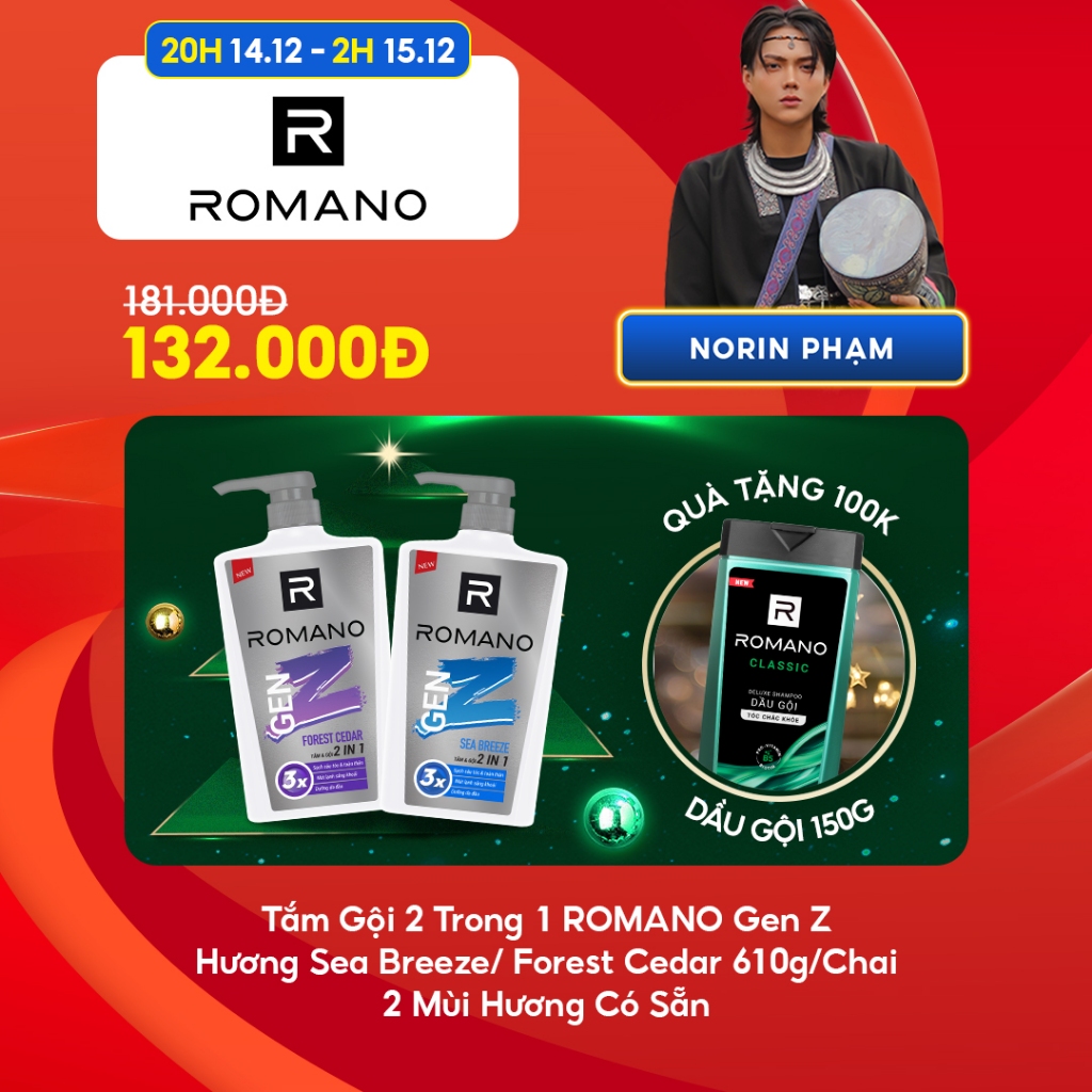 Tắm gội 2 trong 1 Gen Z hương Sea Breeze/ Forest Cedar 610g/ chai - 2 mùi hương có sẵn