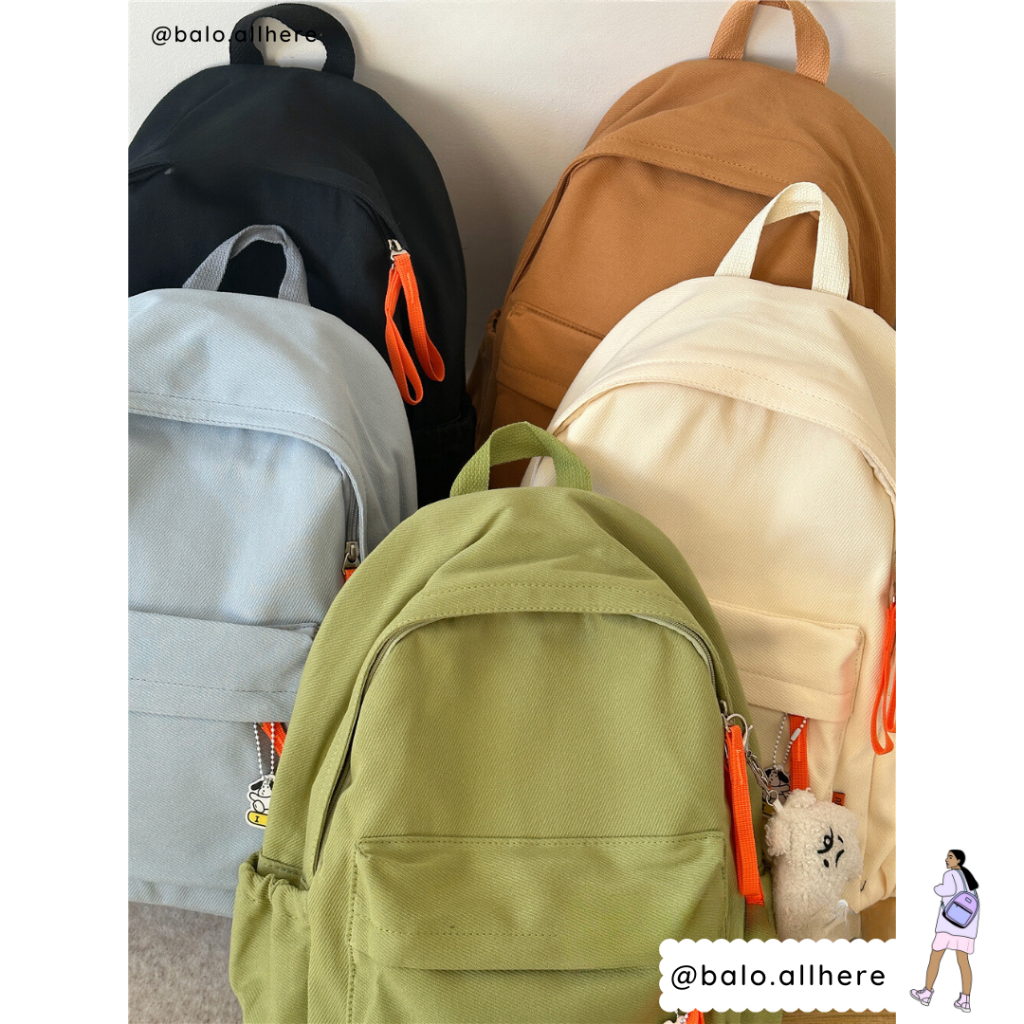 Balo Cặp Sách Đi Học Canvas