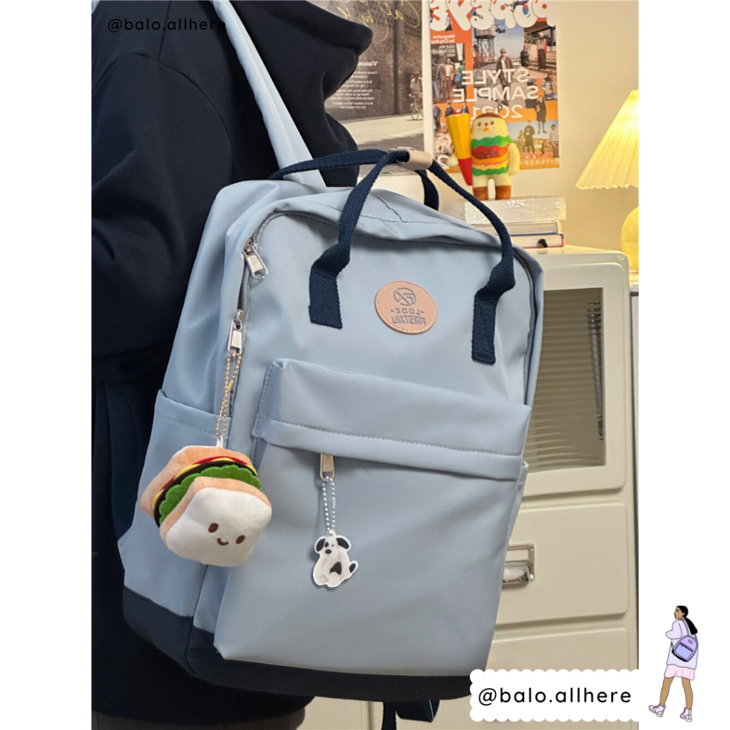 Balo Cặp Sách Nam Nữ Basic Chống Nước