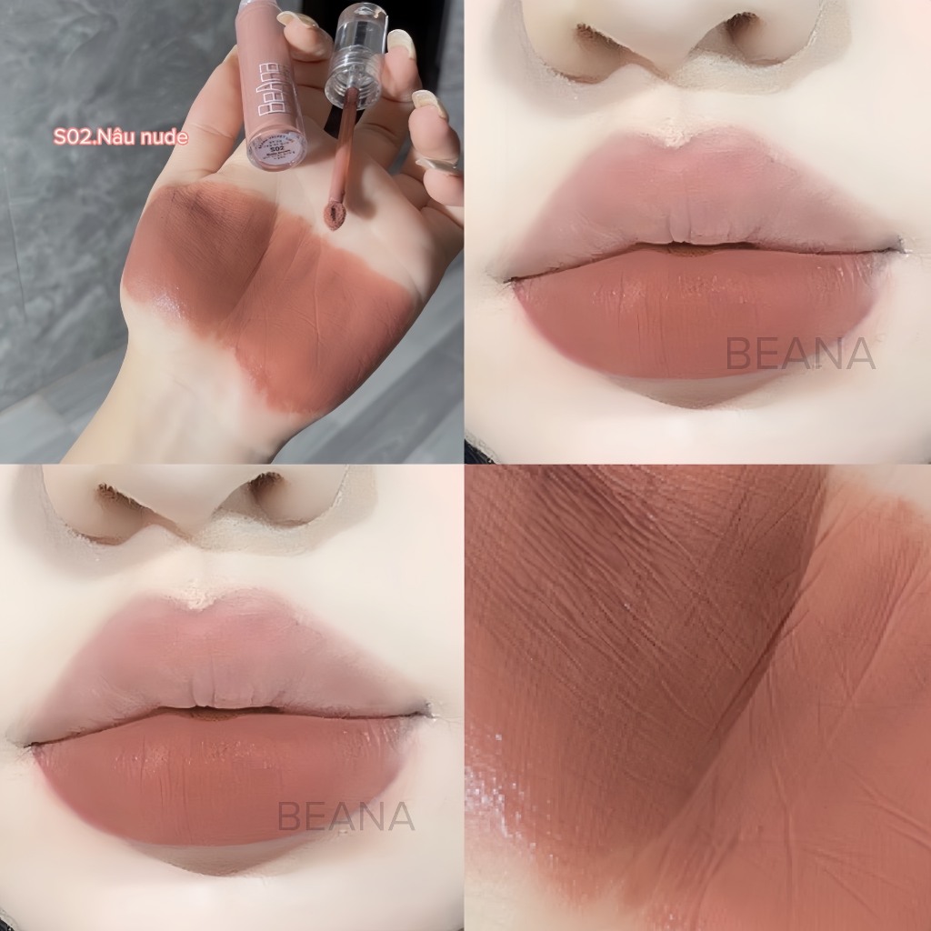 Son Kem Lì B.A Màu Nâu Lạnh Cực Cuốn Hút