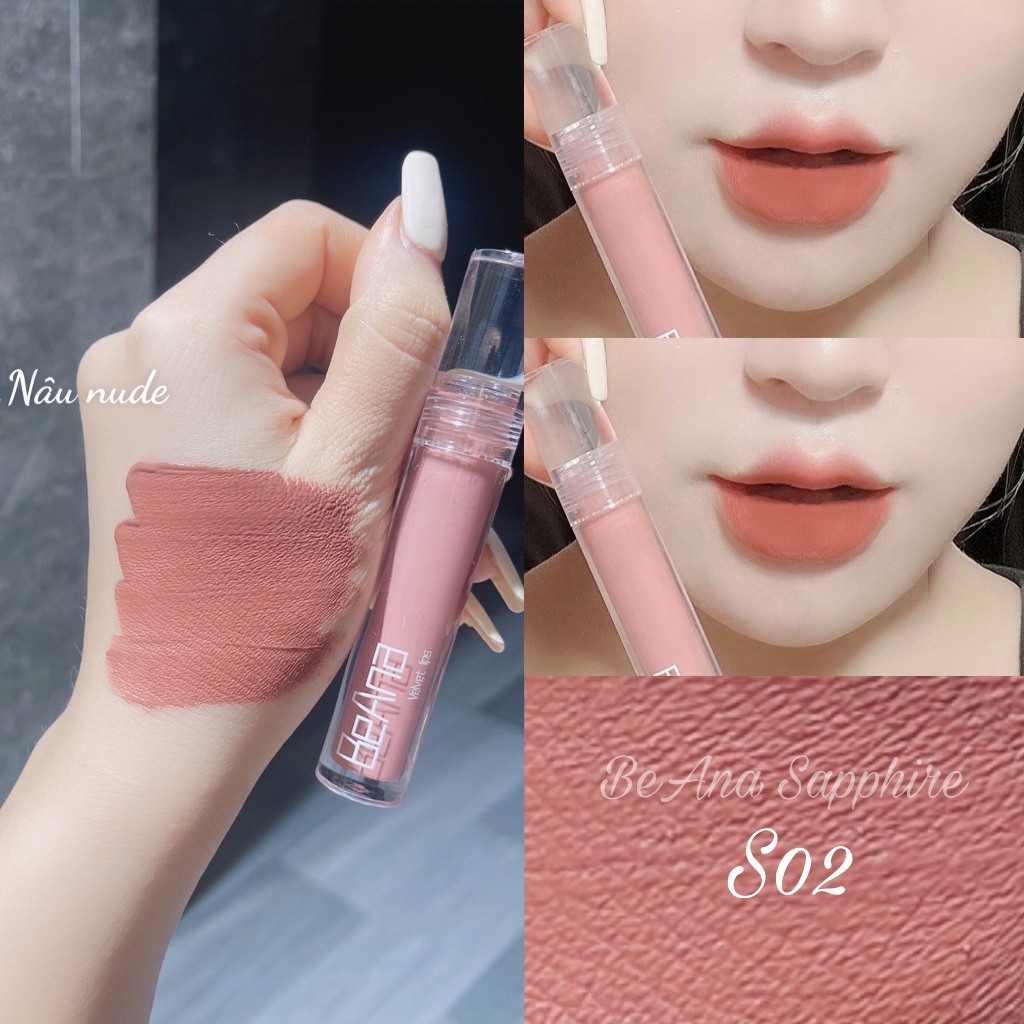 Son Kem Lì B.A Màu Nâu Lạnh Cực Cuốn Hút