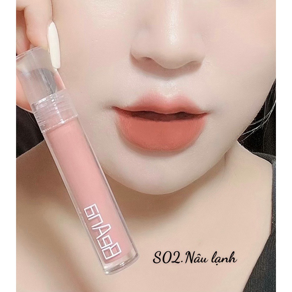 Son Kem Lì B.A Màu Nâu Lạnh Cực Cuốn Hút