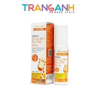 Xịt D3 K2 MK7 Plus DHA Vitatree Úc