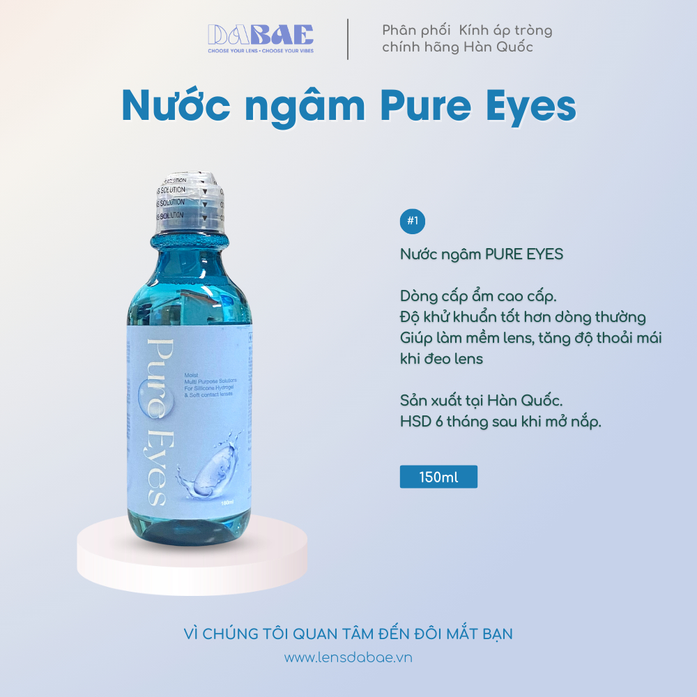 Nước ngâm lens Dabae Care và các loại ngâm nhỏ lens hãng Dabae