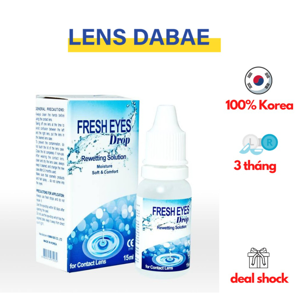 Nước ngâm lens Dabae Care và các loại ngâm nhỏ lens hãng Dabae