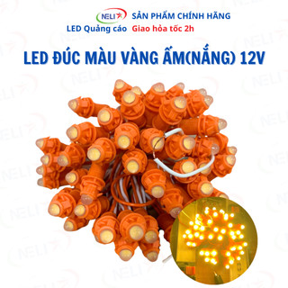   ĐỘC LẠ SIÊU SÁNG  Led đúc f5 quấn cây màu Vàng ấm vàng nắng  12V siêu bền chống nước tốt. 