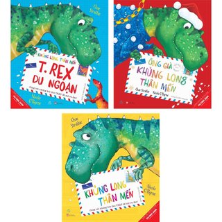 Sách- Bộ 3 cuốn Song ngữ Khủng Long Thân Mến tặng kèm sticker