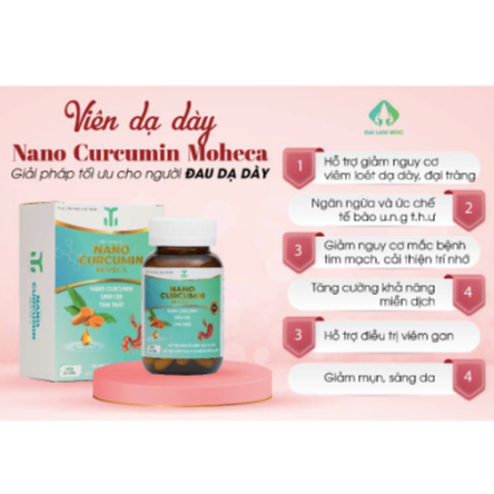 Viên Uống Tinh Chất Nghệ Nano Curcumin Viện Hàn Lâm CN&KH Hộp 30 viên