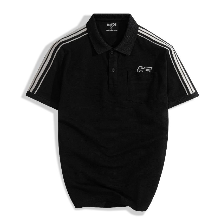 Áo Polo Nam Hafos POCKET Waffle chất vải Cá Sấu Cotton cải tiến, thoáng mát,chuẩn form Menswear