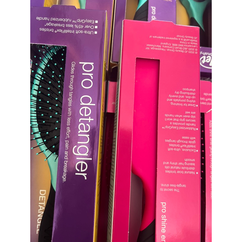 Thanh lý lược Wet Brush bị dính keo mặt sau-auth100%