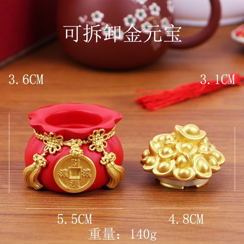 Hũ đựng muối gạo thần tài, hũ gạo muối cầu tài cầu lộc trang trí bàn thờ, xe hơi, bàn làm việc.....