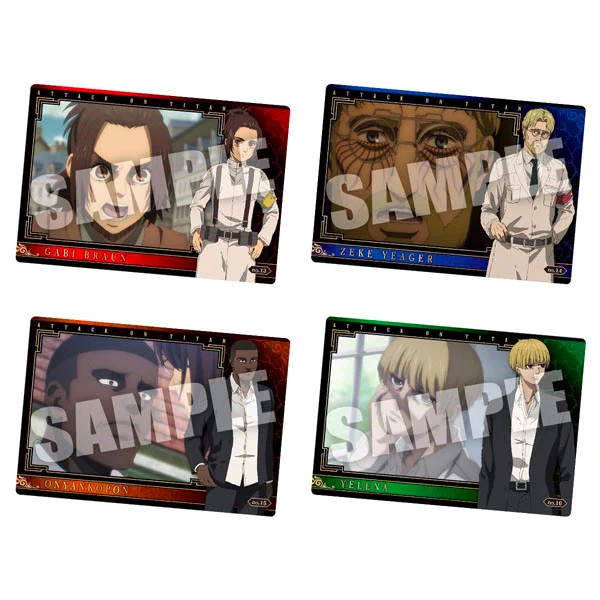 Gói Thẻ Nhân Phẩm Pack Card Attack on Titan Wafer