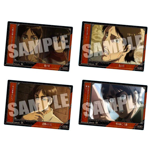 Gói Thẻ Nhân Phẩm Pack Card Attack on Titan Wafer