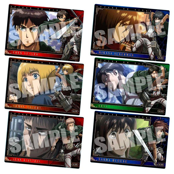 Gói Thẻ Nhân Phẩm Pack Card Attack on Titan Wafer