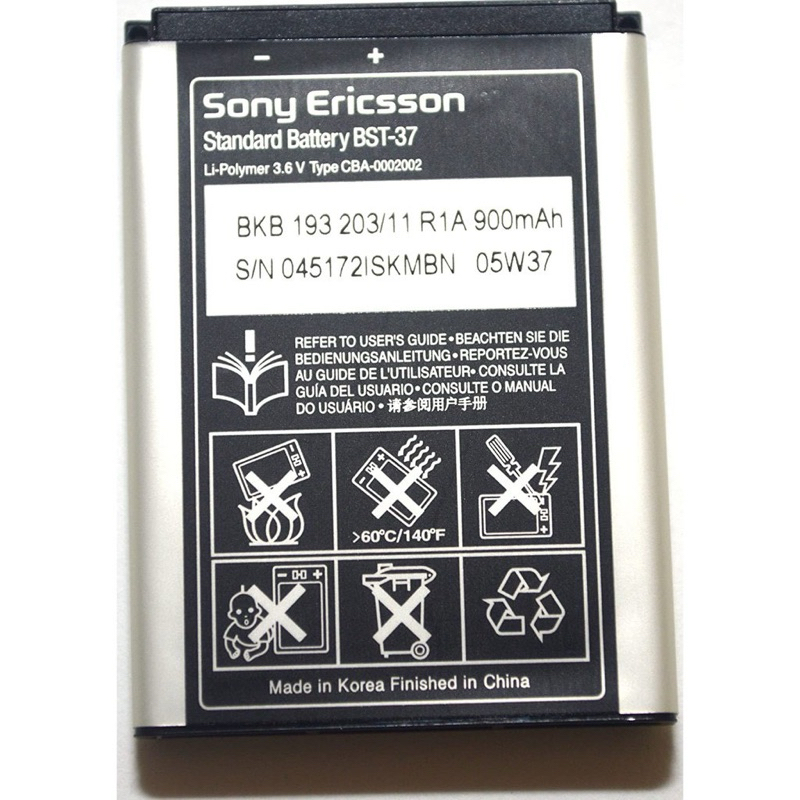 Pin sony Ericsson BST-38 bảo hành 6 tháng.