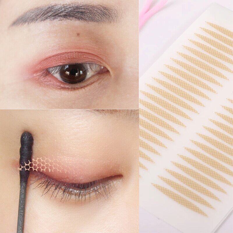 Miếng Dán Mí Vô Hình Kích Mí Mắt Lưới Ren Miếng Dán Dính Băng Dán Mí Hai Mặt Chống Thấm Nước 2 tờ 80 miếng