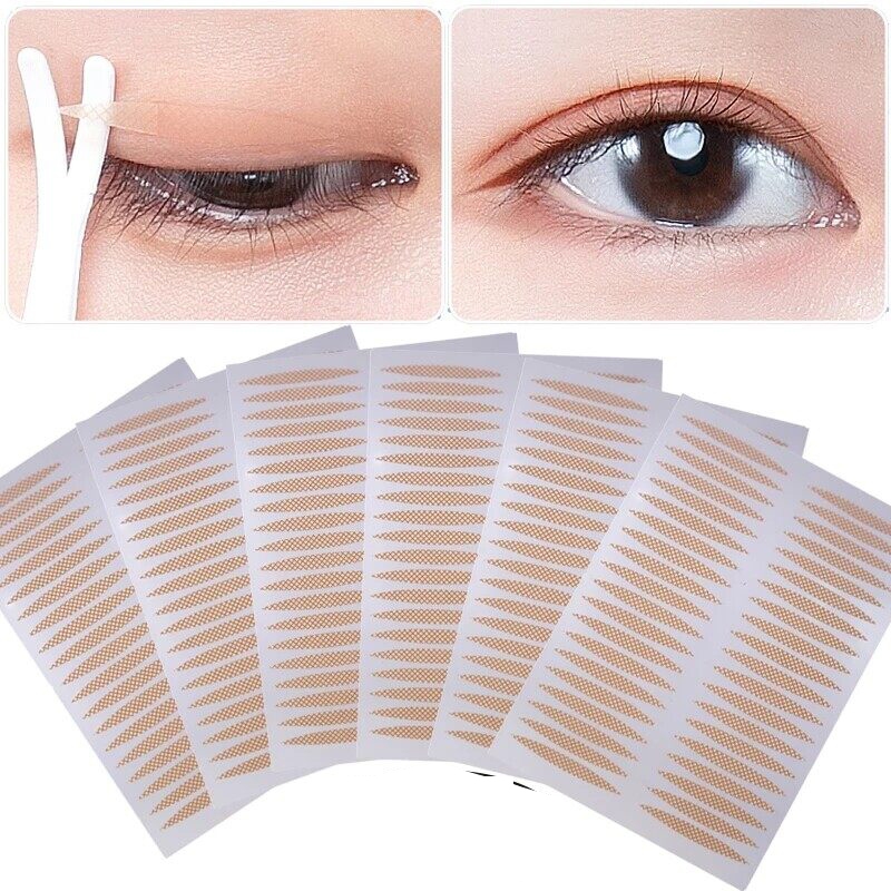 Miếng Dán Mí Vô Hình Kích Mí Mắt Lưới Ren Miếng Dán Dính Băng Dán Mí Hai Mặt Chống Thấm Nước 2 tờ 80 miếng