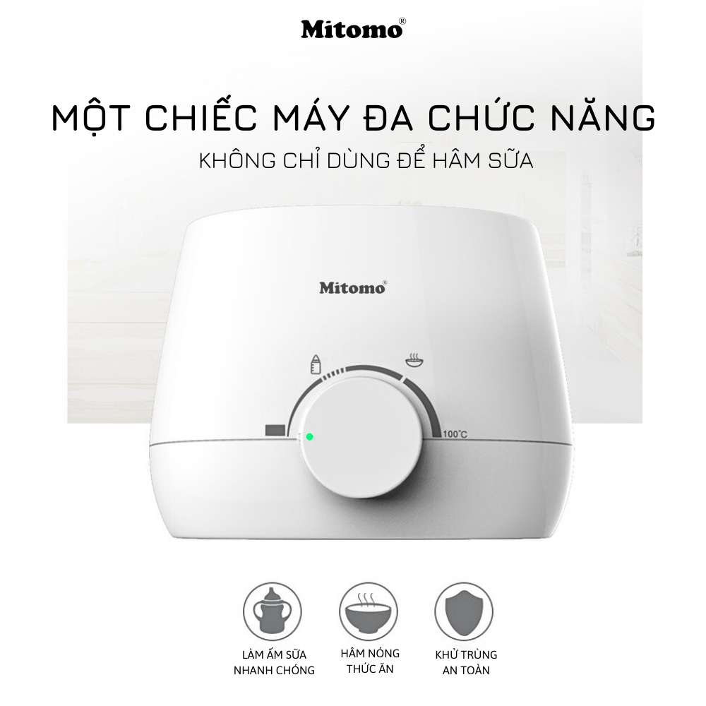 Máy hâm sữa Tiệt trùng, Hâm nóng thức ăn đa năng Mitomo RBN-1001 - Hàng chính hãng