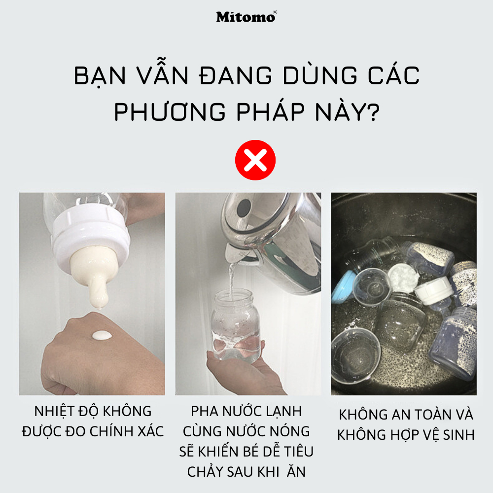 Máy hâm sữa Tiệt trùng, Hâm nóng thức ăn đa năng Mitomo RBN-1001 - Hàng chính hãng