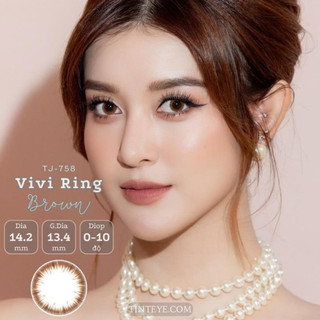 [SALE 20% + Kèm 1 Ngâm Kính Áp Tròng Tinteye Lens TJ-758 Nâu Sữa