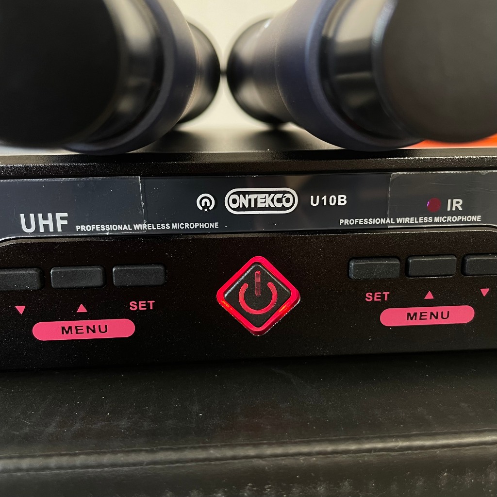 Bộ micro không dây ONTEKCO U10b hát karaoke ngoài trời- trong nhà cao cấp chính hãng