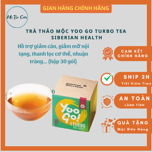 [Chính Hãng] Trà Yoo go Turbo Tea Body T Siberian Health - Trà Hỗ Trợ Giảm Cân, Hỗ Trợ Giảm Mỡ Nội Tạng, Nhuận Tràng