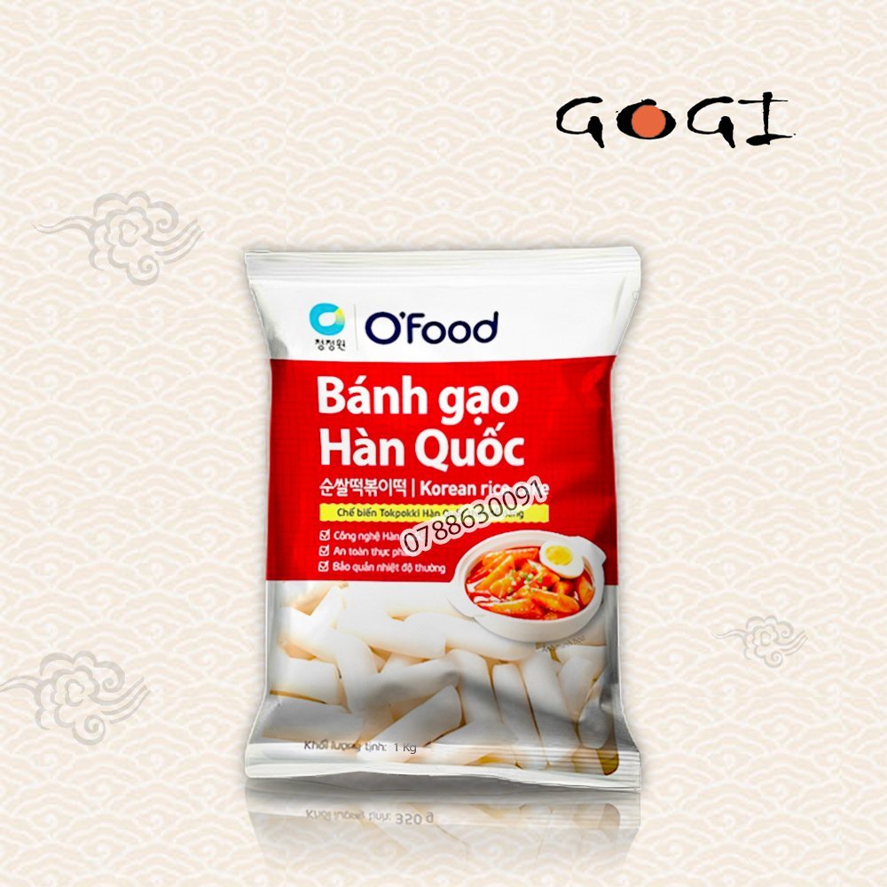 Bánh gạo Tokpokki /Tokbokki 350g/1kg O’food