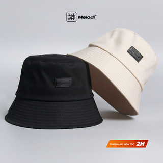 Mũ bucket nam nữ thương hiệu Melodi, nón bucket vành tròn chất liệu kaki form unisex