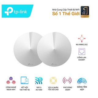 Bộ phát wifi mesh tplink ac1300mbps deco m5 - 2 pack gắn trần , treo tường
