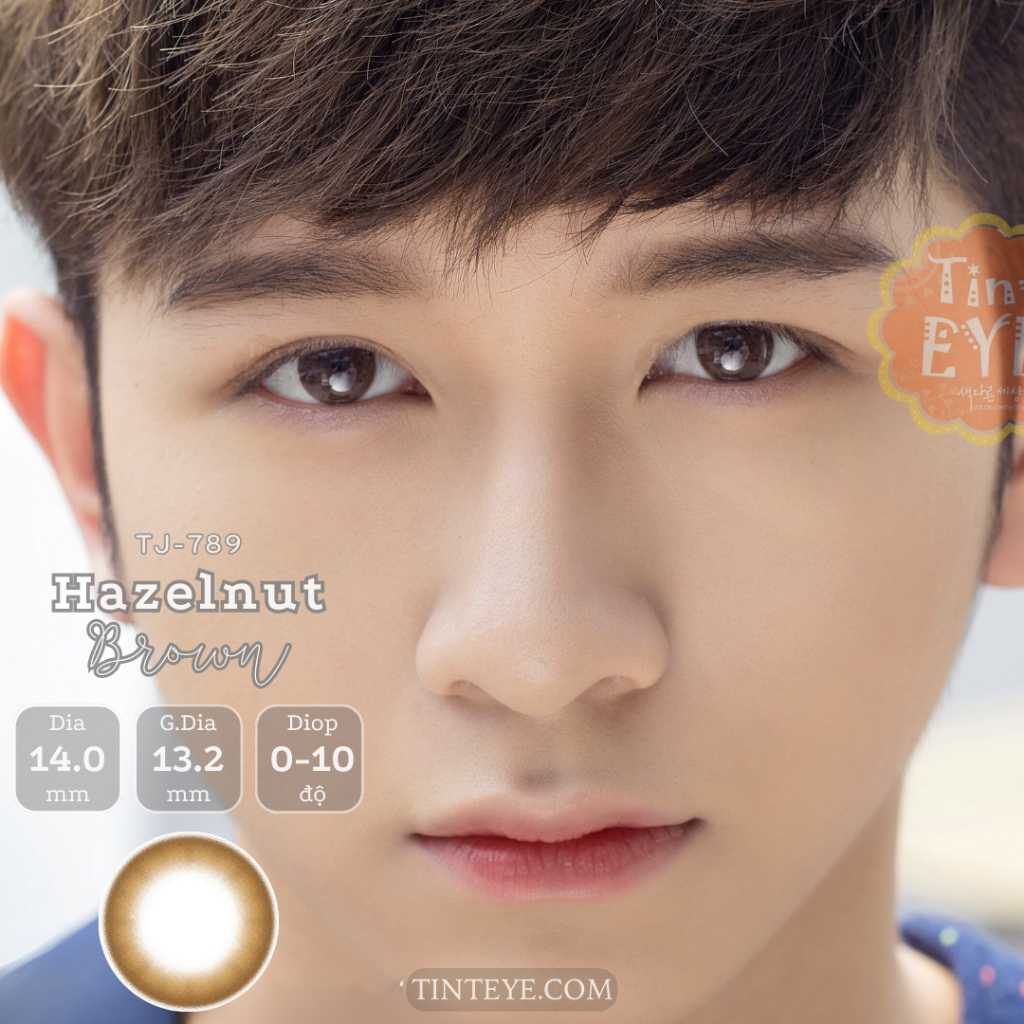 Kính Áp Tròng Tinteye Lens Nâu hạt dẻ TJ-789