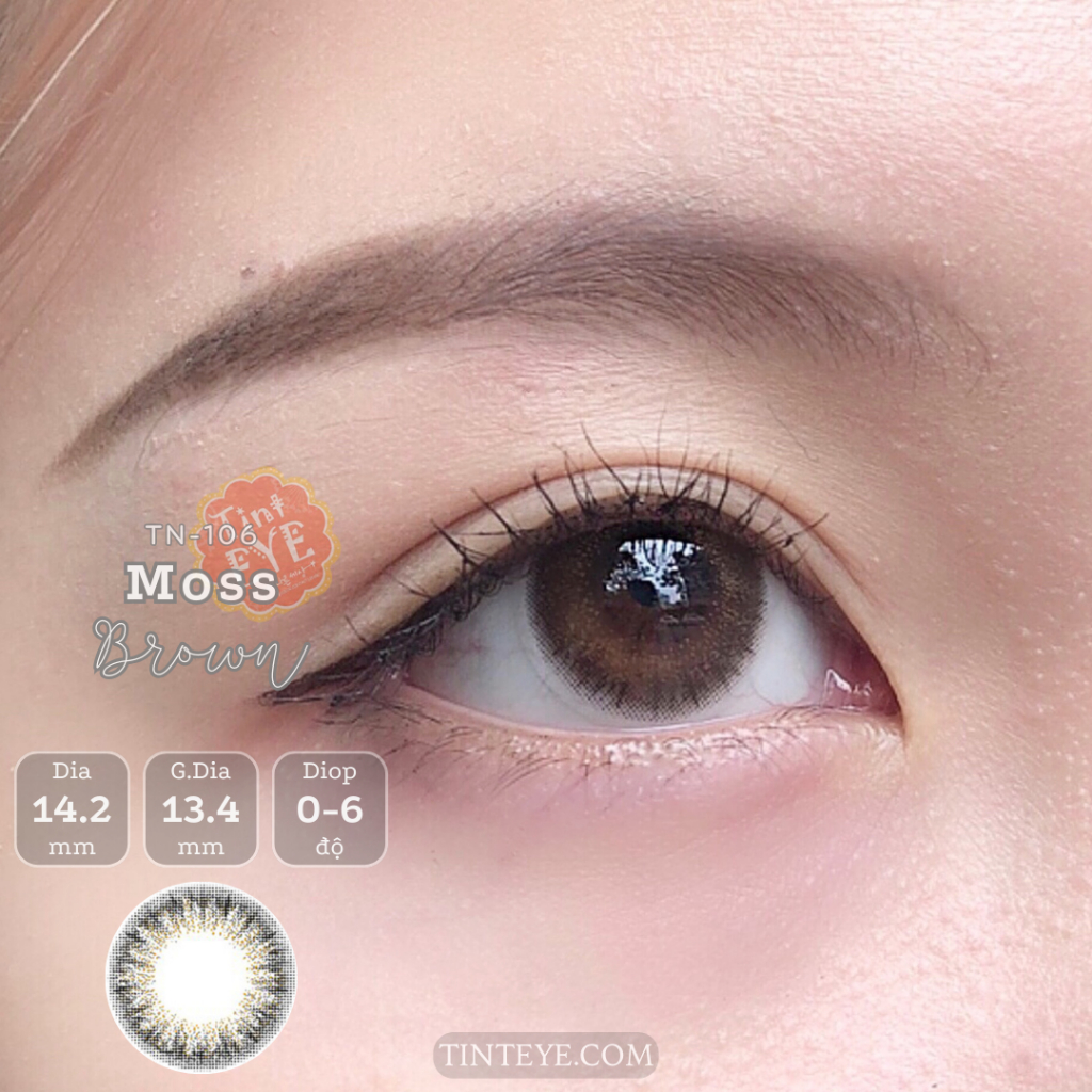 Kính Áp Tròng Tinteye Lens TN - 106 Nâu tự nhiên