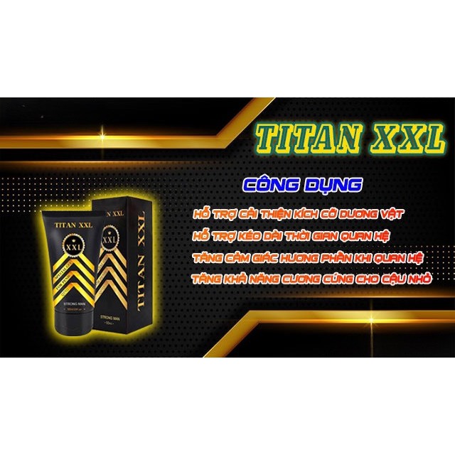 Kem tăng kích thước TITAN XXL , tăng cậu bé 18-20cm